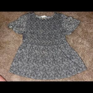 COPY - URBAN Romantics baby doll top black/white cheetah